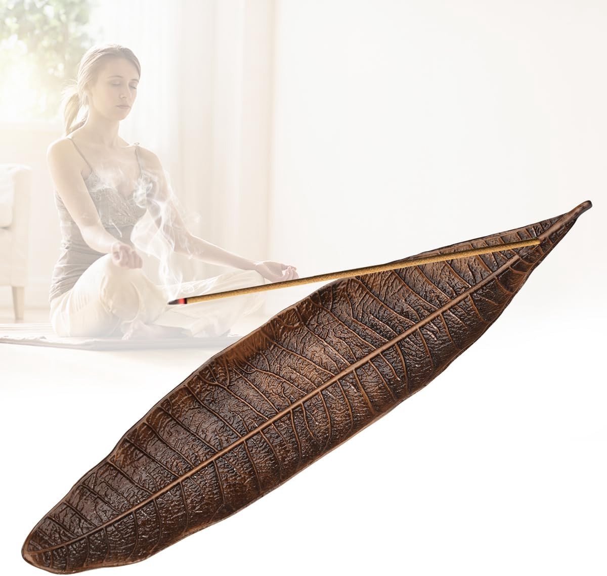 Incense Stick Houder met Asopvang voor Thuis, Yoga en Meditatie | Ideaal voor Aromatherapie, Ontspanning en Spirituele Praktijken