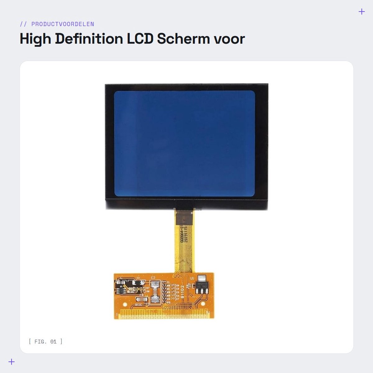 Dailygoods- Auto Scherm High Definition - Automonitorscherm - Eenvoudige Installatie - Betrouwbaar in Gebruik - Lange Levensduur - Beschermfolie Aan Beide Zijde - Automonitor