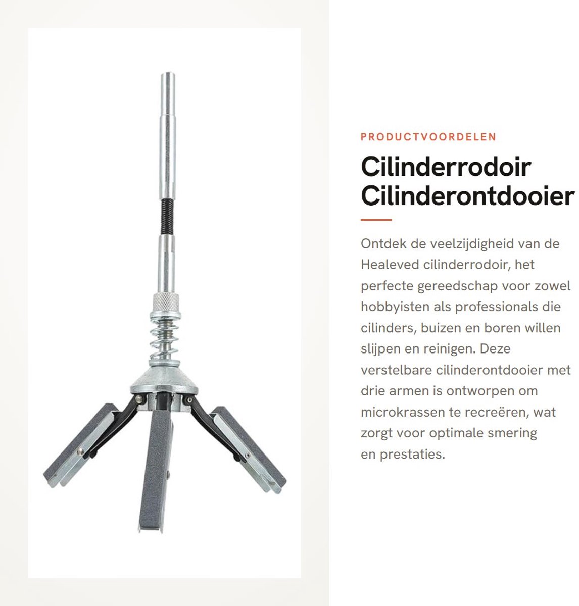 Dailygoods- Cilinderrodoir Verstelbaar - Cilinderhouder - Flexibele As - Slijparmen - Motorsteen - Optimale Smering