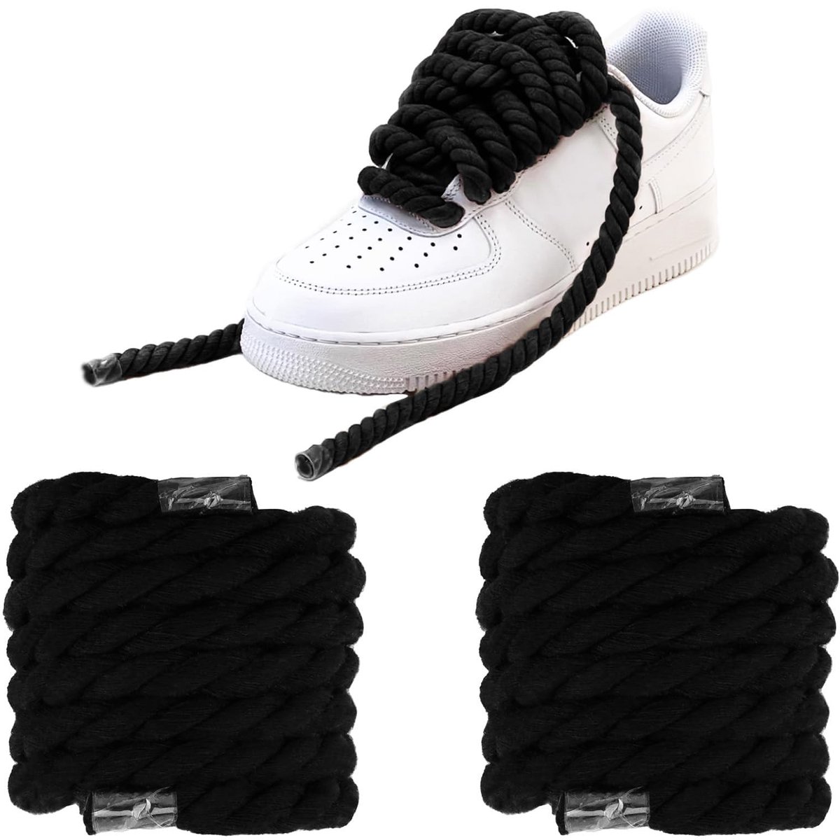 Dailygoods- Schoenveters 150 cm - Chunky Veters - Dikke Veters - Antislip - Hoge Kwaliteit - Voor Sneakers