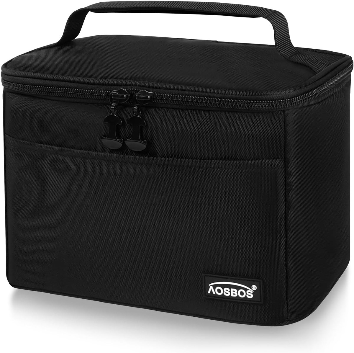 Thijox - Geïsoleerde lunchtas 7,5L - Waterdichte koeltas voor heren, dames en kinderen - Elegant zwart - Ideaal voor kantoor, school, picknick en meer
