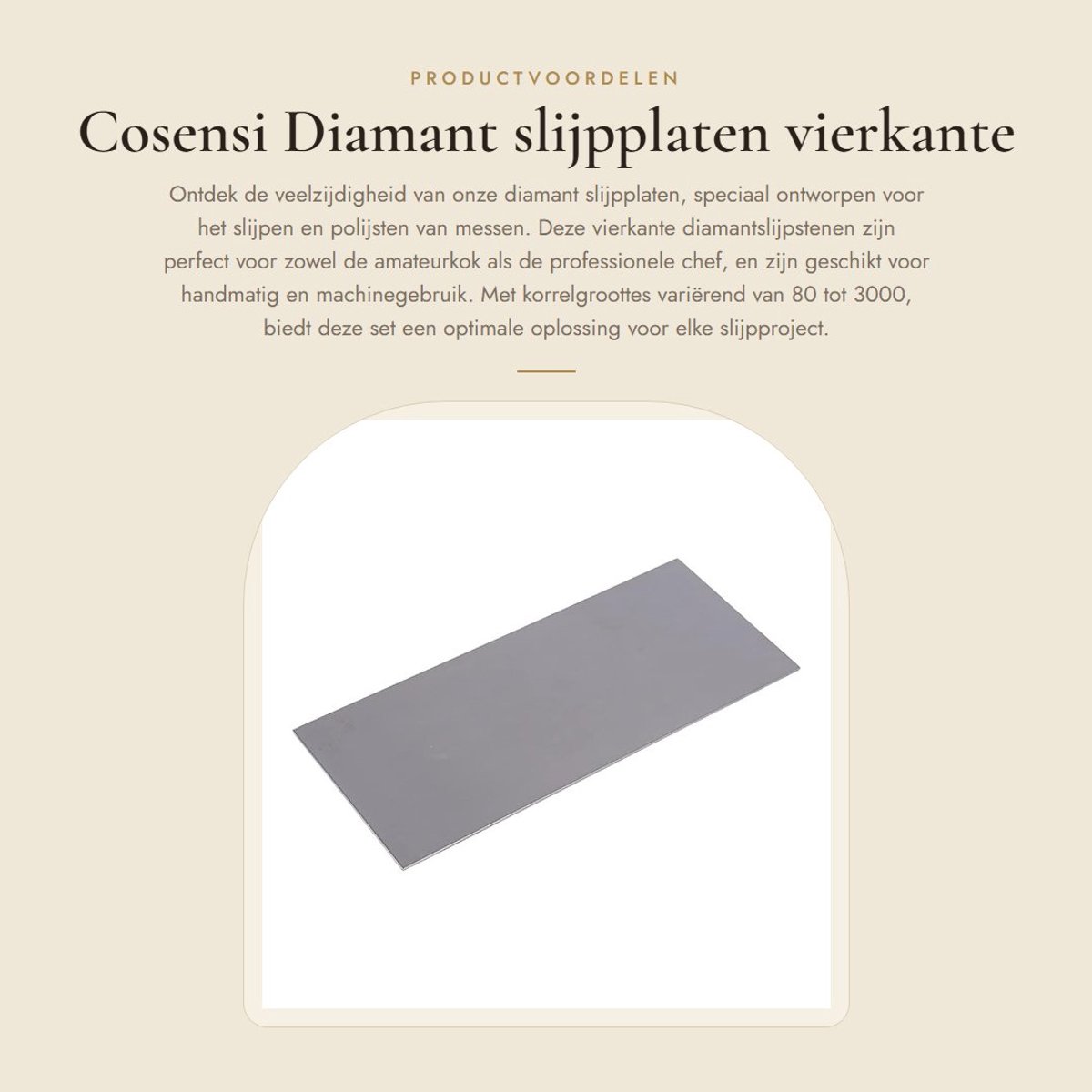 Dailygoods- Slijpplaten Professioneel - Diamant Slijpsteen - Vierkante Slijpstenen - Korrel 80-3000 - Handmatig/Machinegebruik - Duurzaam Materiaal