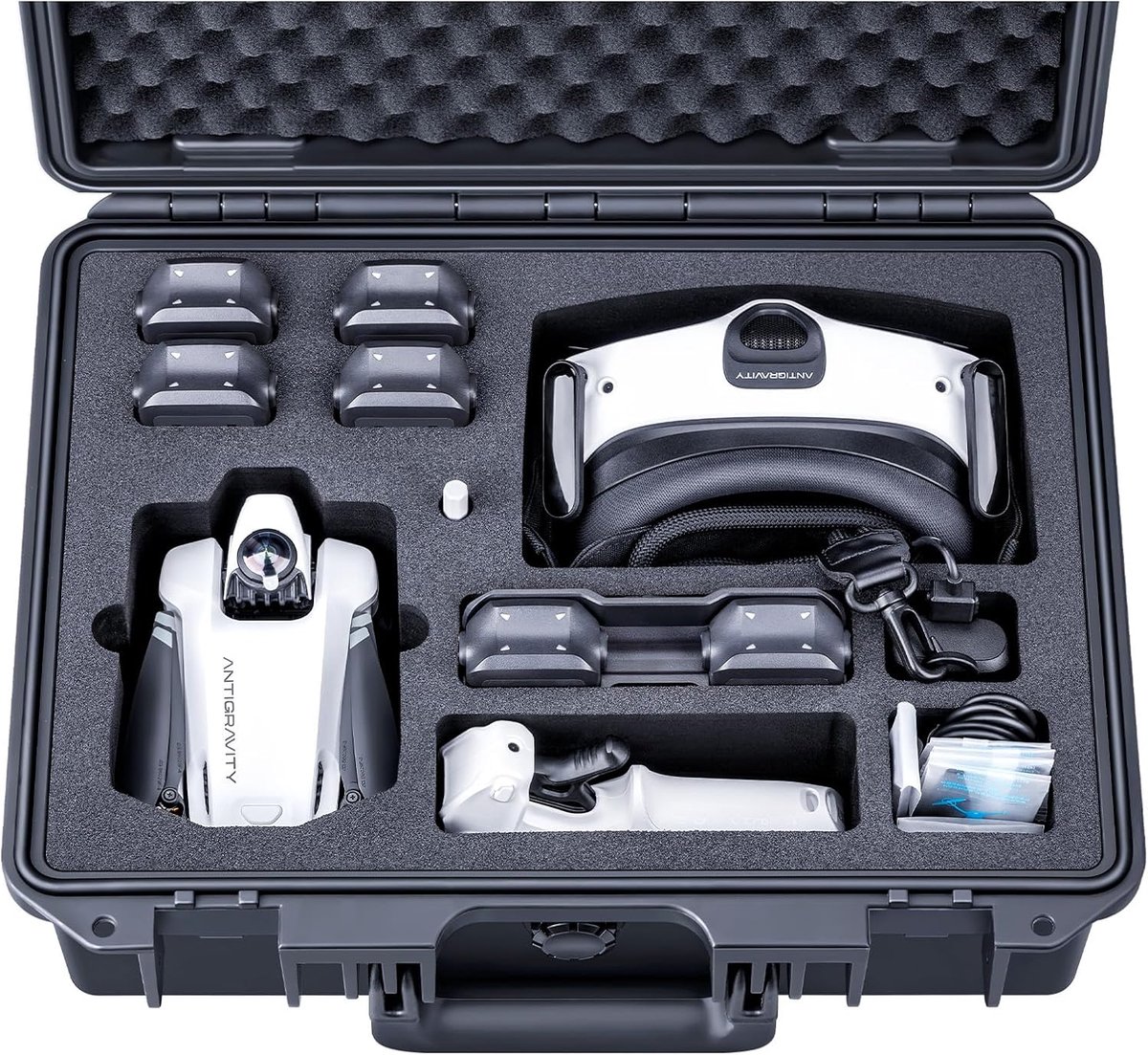 Thijox - Waterdichte Tas/Koffer/Hoes voor Antizwaartekracht A1 Drone Bundels - Ondersteunt 7 Accu's - Perfect voor Drone Enthousiastelingen en Avontur