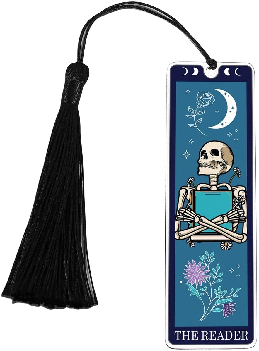 Dailygoods- Boekenlegger Grappig Ontwerp - Tarot Boekenlegger - Geschenk voor Mannen/Vrouwen - Horror Thema - Elegant Design - Nuttig voor Boekenliefhebbers - Boekensteun