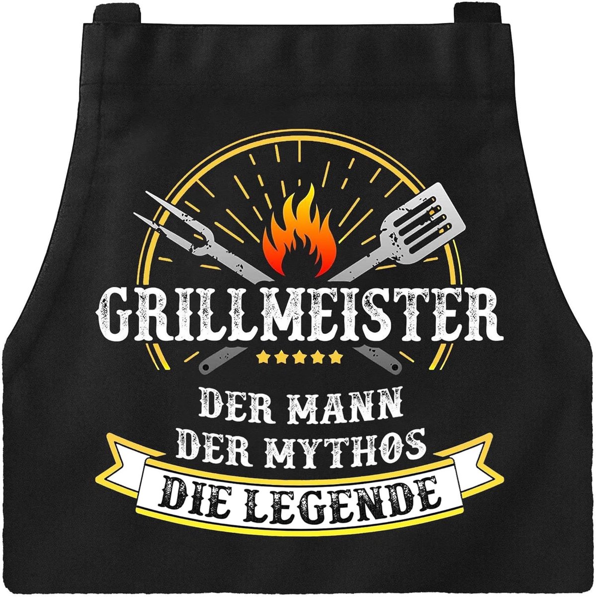 SnelShoppen - Grillschort voor Mannen - Kookschort Heren met 4 Zakken - Grappig en Gepersonaliseerd - Ideaal voor BBQ, Tuin, Feest en Keuken