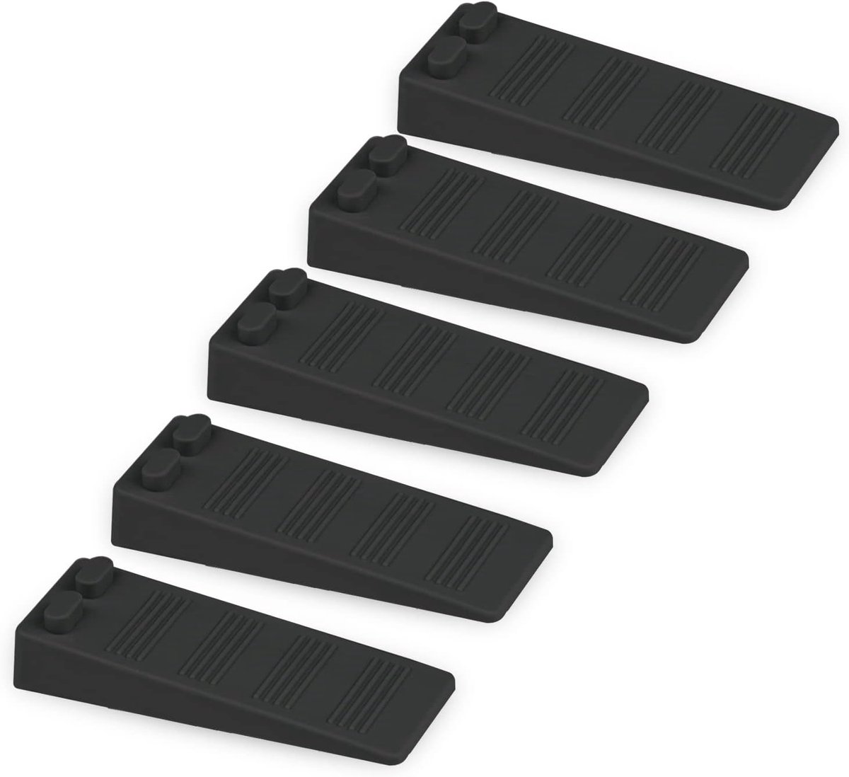 Dailygoods- Deurstopper Hoogwaardig Rubber - Antislip - Verstelbaar - Krasbestendig - Vloer/Wandbescherming - Duurzaam en Geurvrij - Deurstoppers