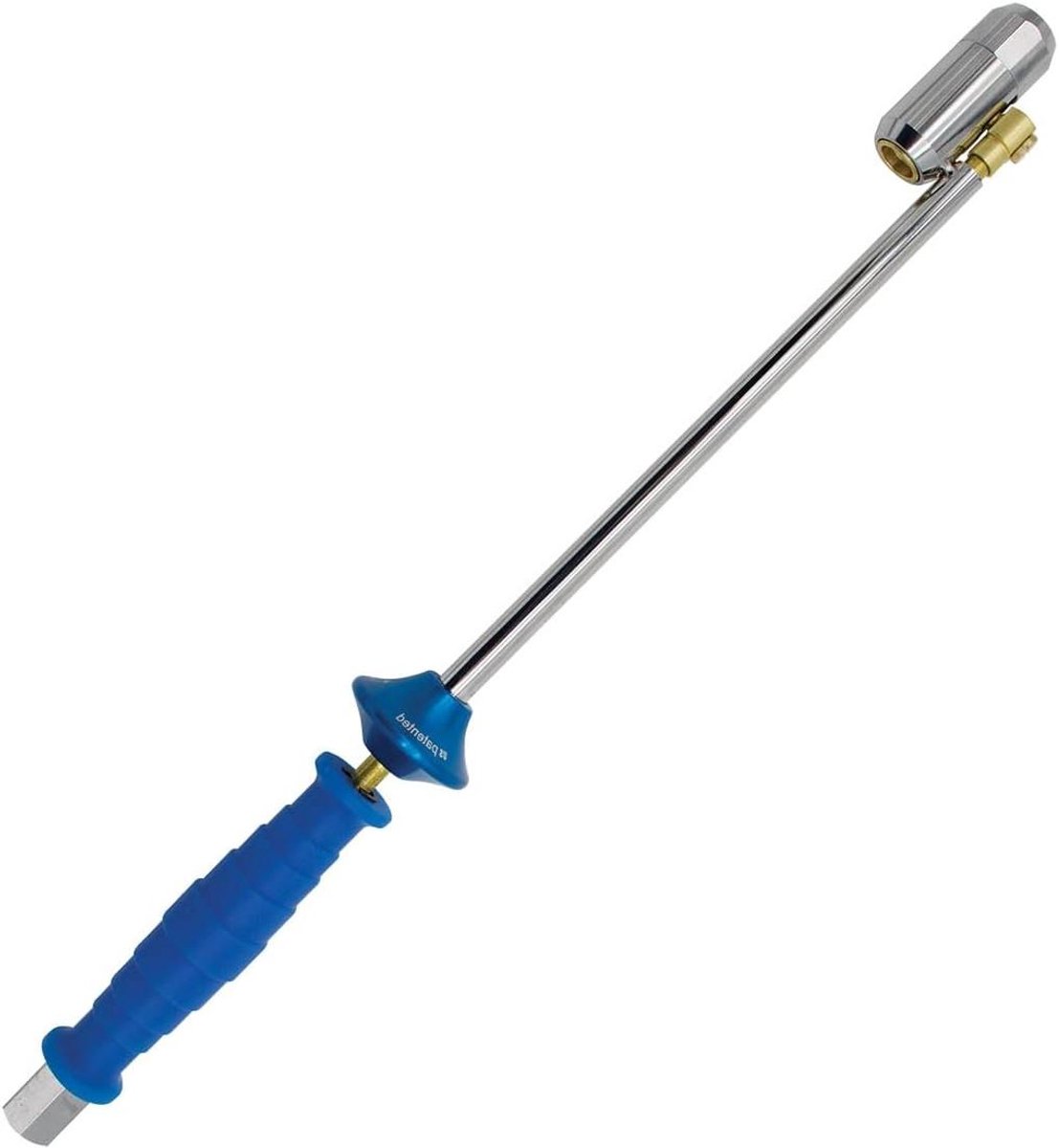 Dubbel Wiel Adapter - Bandenpomp Hulp - Banden Snel Oppompen - Veilige Verlenger - 40 cm - Blauw