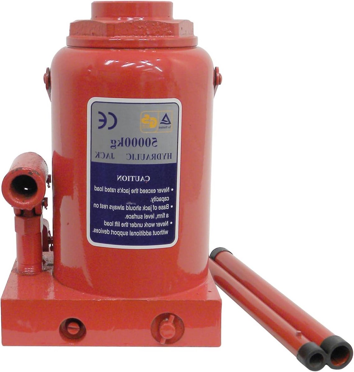 Hydraulische Krik - Auto Krik - Voertuig Onderhoud - 50000 kg Capaciteit - 285-465 mm - Rood