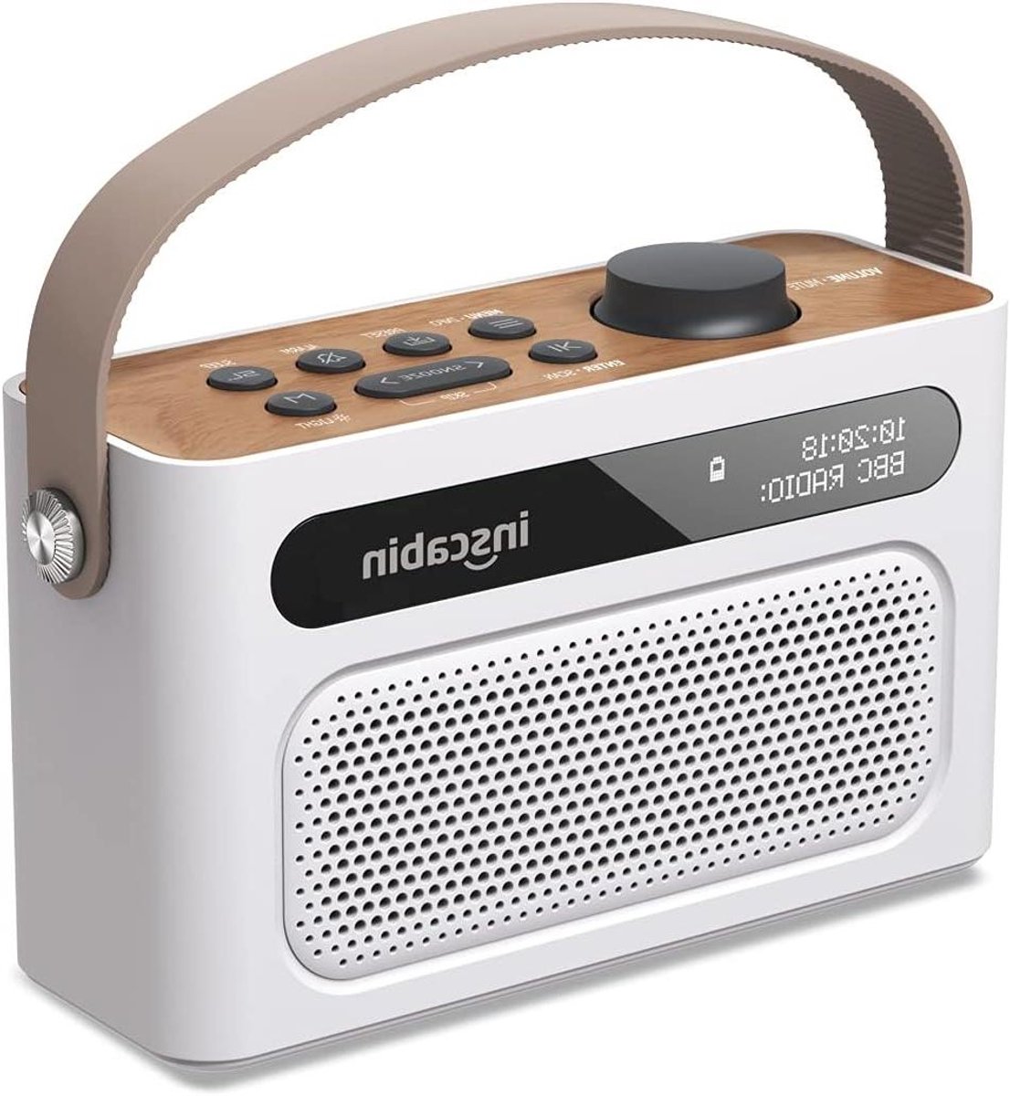 Draagbare Radio - Digitale Luidspreker - Muziek Luisteren - Dubbele Wekker - 16 cm Breed - Zwart