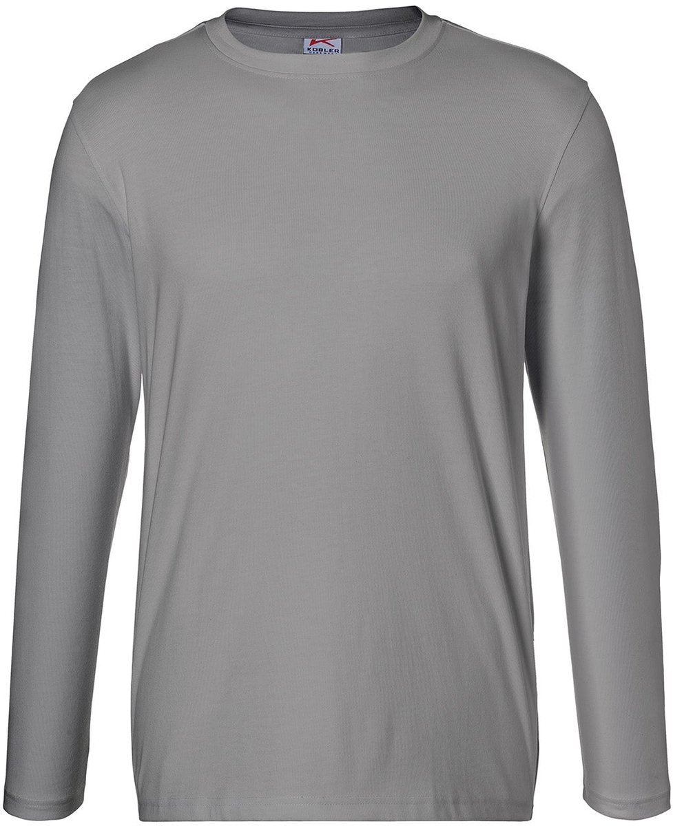 KÜBLER 50256240 Lange mouw Werk T-shirt HEREN Middengrijs - 190 g/m²