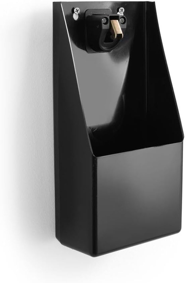 SnelShoppen - Flesopener met Opvangbak - Draagbare Flesopener voor Thuis, Feest, Camping en Keuken - 135x70x(H)295 mm - Handige Metalen Flesopener