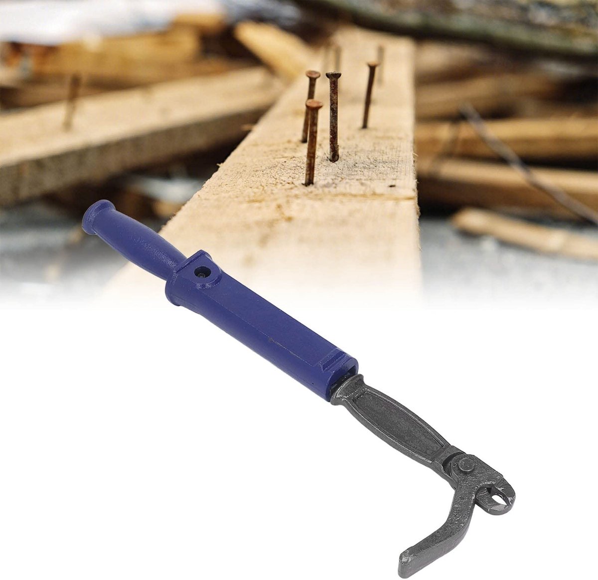Dailygoods- Spijkertrekker Braamvrij - Sloopstaaf - Nagel-/Brecheisen - Houtbewerking - Gereedschap - Comfortabel in gebruik - Nageltrekker