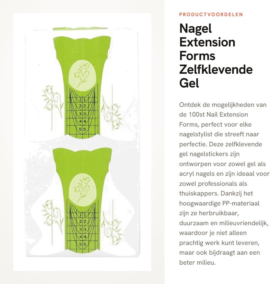 Dailygoods- Nail Extension Forms 100st - Zelfklevende Nagelvormen - Herbruikbaar PP-Materiaal - Vochtbestendig/Duurzaam - Goede Hechting - Nauwkeurige Gids - Nagelvormpjes