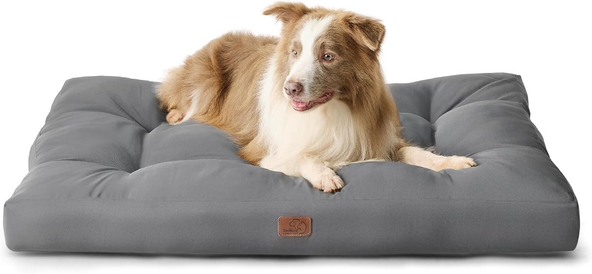Waterdicht gewatteerd hondenkussen 110x90cm - Geschikt voor grote honden - Wasbare hondenmat 10cm hoog
