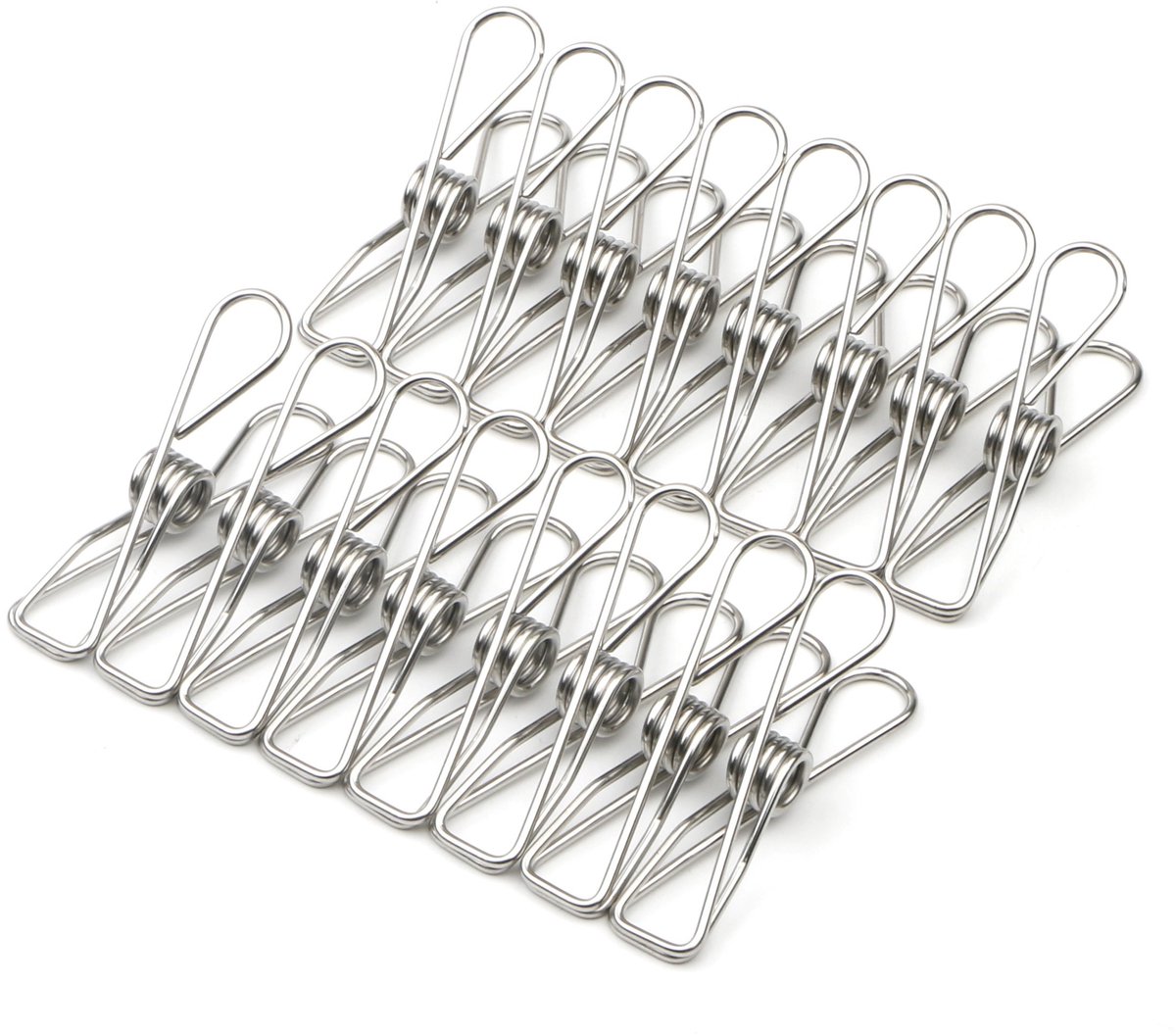 Dailygoods - 50 Pack Roestvrij Staal Kleding Pegs Sterke Roestbestendige Haringen