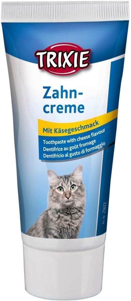 Thijox - Tandverzorgingsset voor katten, 3-delige set, ideaal voor dagelijkse mondhygiëne, zachte borstel, tandpasta, en kauwspeelgoed, essentieel voo