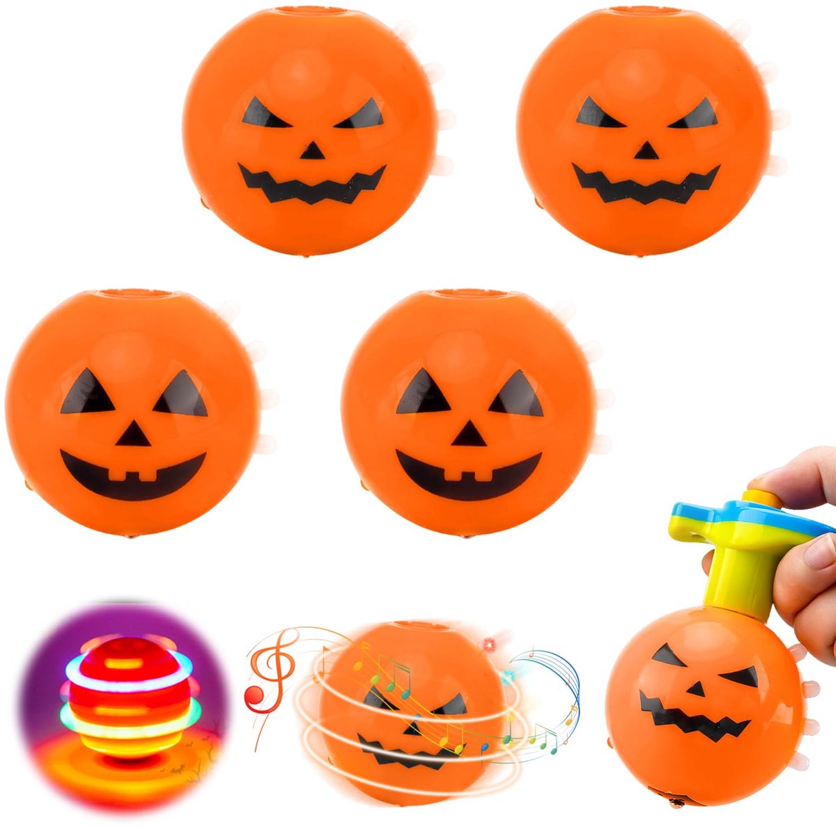 cadeautjesset Halloween pompoen opwindspeelgoed mini pompoen figuren uurwerkspeelgoed Hallow-een decoratief fidget-speelgoed voor Hallow-een geschenkzakjes