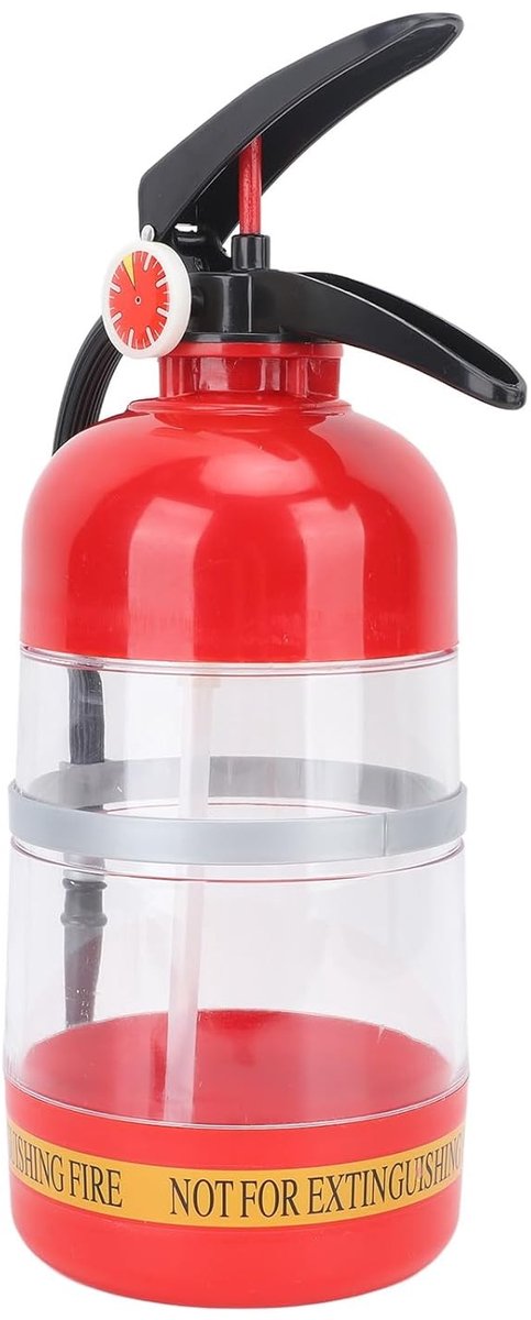 Draagbare drankdispenser in brandblusservorm voor wijn, bier en likeur - 2L plastic voor bar en restaurant