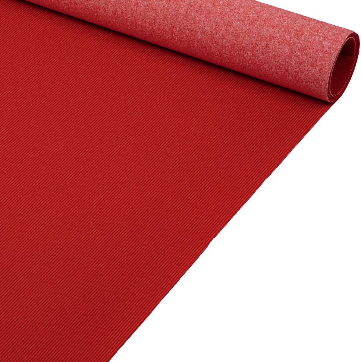 ANRO Eventtapijt Rood 250x133cm – Beurstapijt Loper Messeloper Bruiloftsloper Antislip Weerbestendig