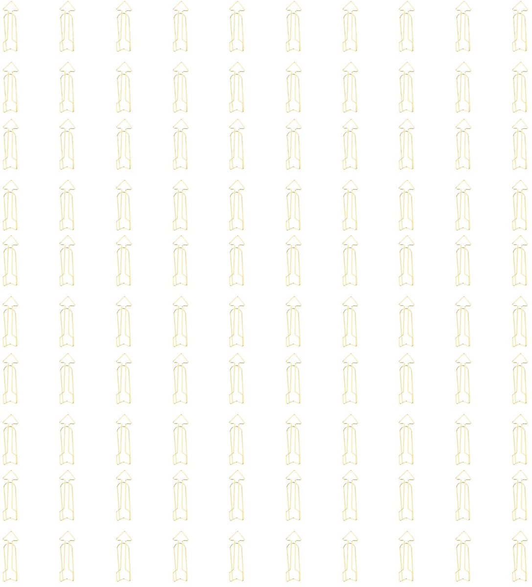 Inovra- Paperclips Goud - 100 Stuks - Bloemvorm - Lichtgewicht - Antiroest - Praktisch en Betrouwbaar - Kantoorclips