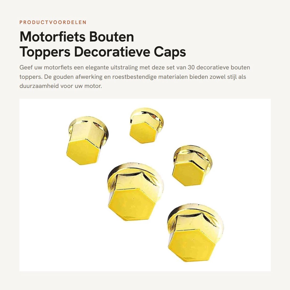Inovra- Doppen 30 Stuks - Decoratieve Doppen - Universele Doppen - Motor Doppen - Antiroest - Duurzaam kunststof - Motorfietsaccessoires