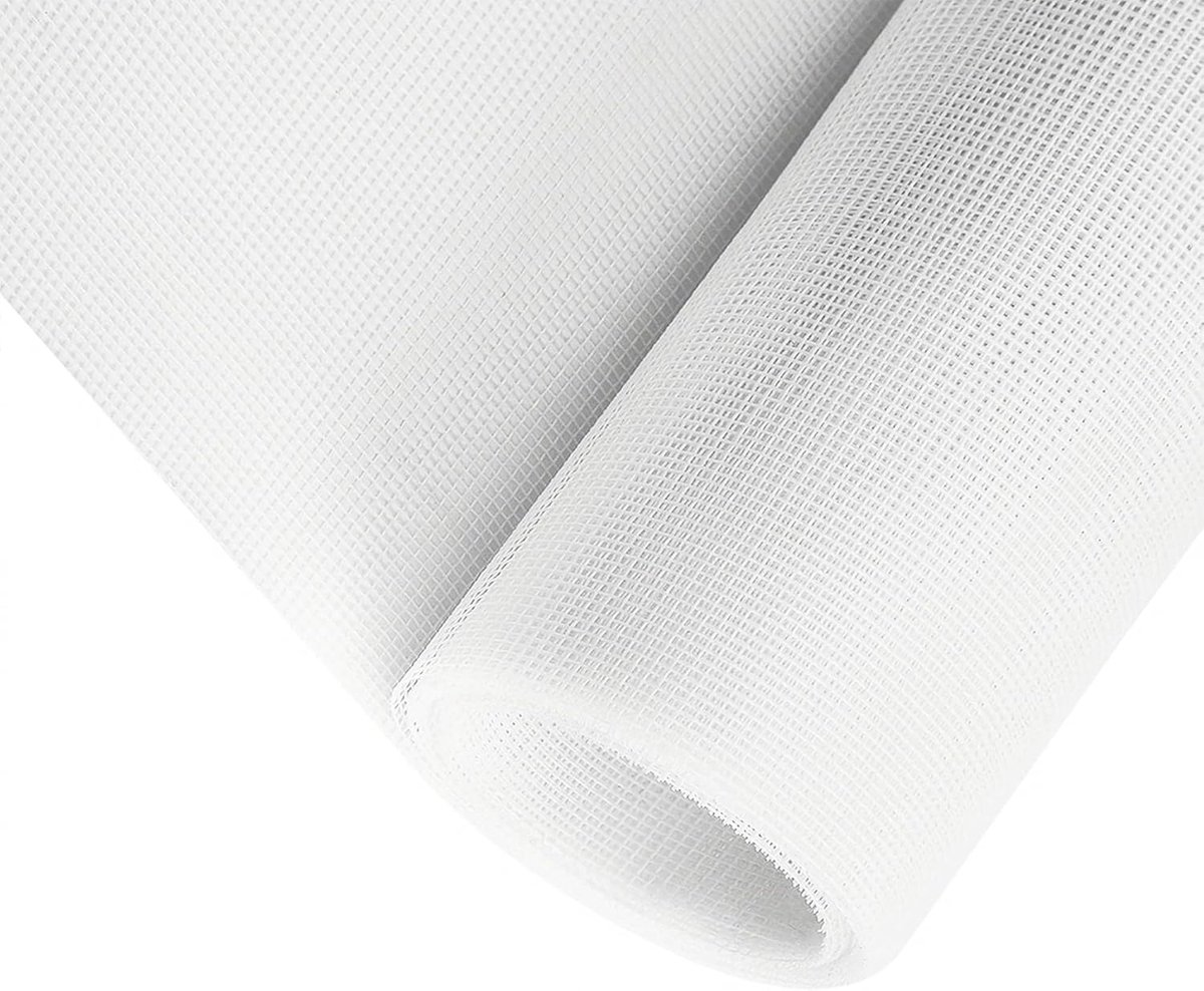 Vliegengaas Raam - Muggenhor Op Maat - Insecten Buiten Houden - Zelf Snijdbaar - 120 x 250 cm - Wit