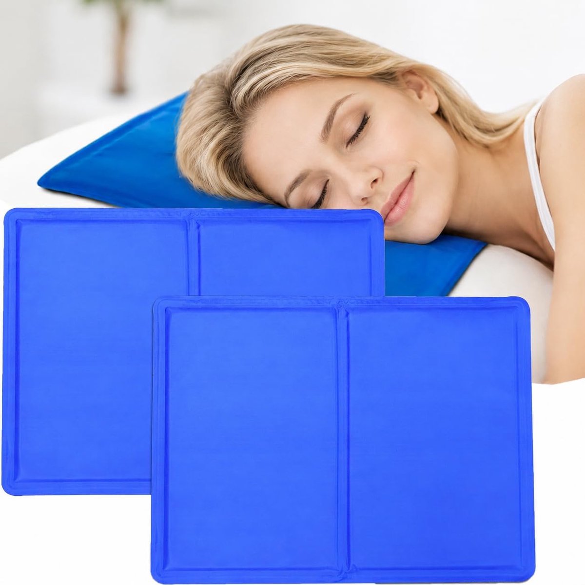 2 stuks Koelende Gel Kussen Pad voor een Betere Slaapkwaliteit - 40x30cm