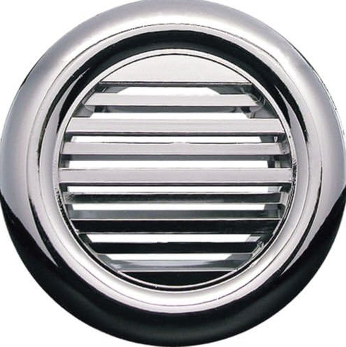 Ventilatierooster Rond - Afvoerluchtrooster - Luchtstroom Reguleren - Met Insectennet - Ø 40mm - Chroom