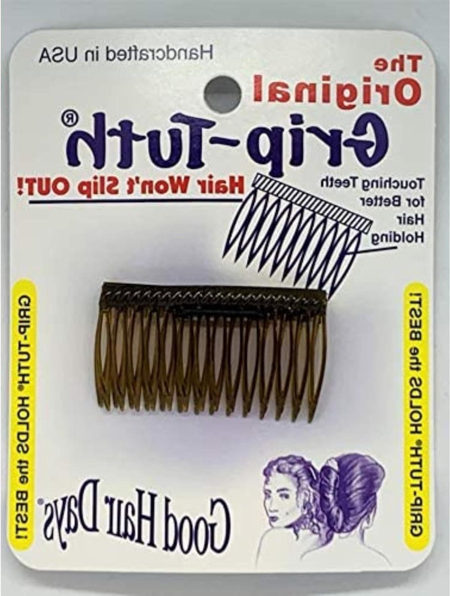 Haarkammen Set - Styling Kammen - Haar Fixeren - Gepatenteerd Gripontwerp - 2 Stuks - Tortoise