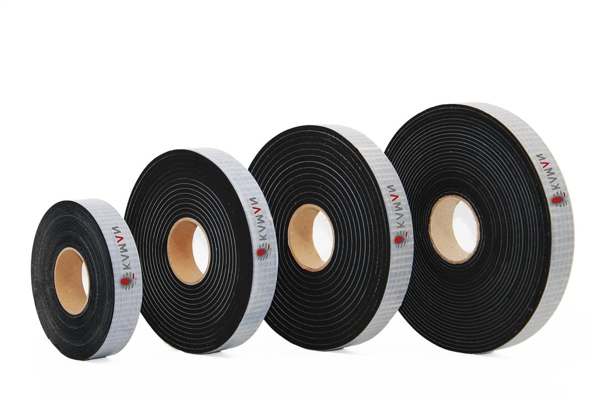 EPDM celrubber afdichtingstape - Zelfklevend schuimrubber - Isoleren en afdichten - Hoge veerkracht en flexibiliteit - 5 meter rol - Zwart