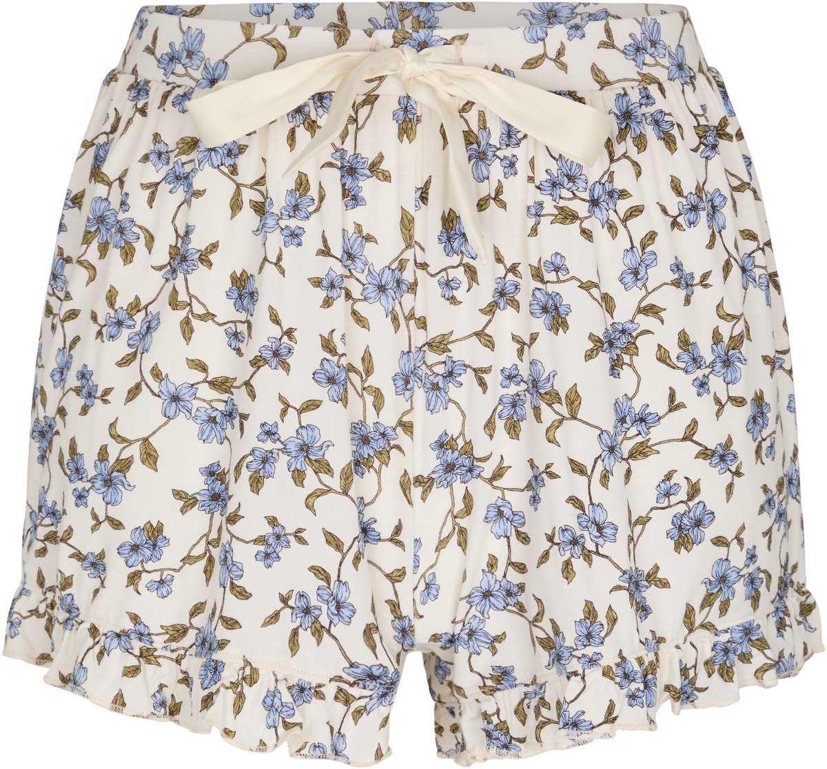 Hunkemöller Jersey Ruffled Shorts Wit