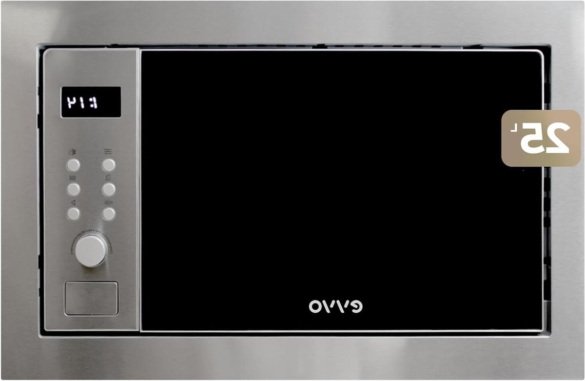 Geïntegreerde Magnetron - Inbouw Magnetron - Keuken Gemak - Met Grillfunctie - 25 Liter - Roestvrij Staal