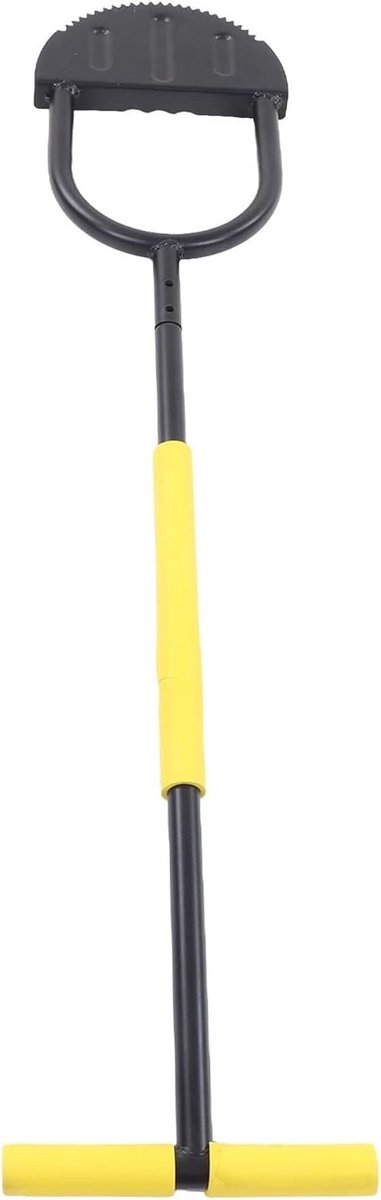 Half Moon Edger voor Tuin, Lange Stalen Edger, Zaagtand Edger Tuingereedschap met T-handvat en RVS Afwerking voor Precisie en Comfort