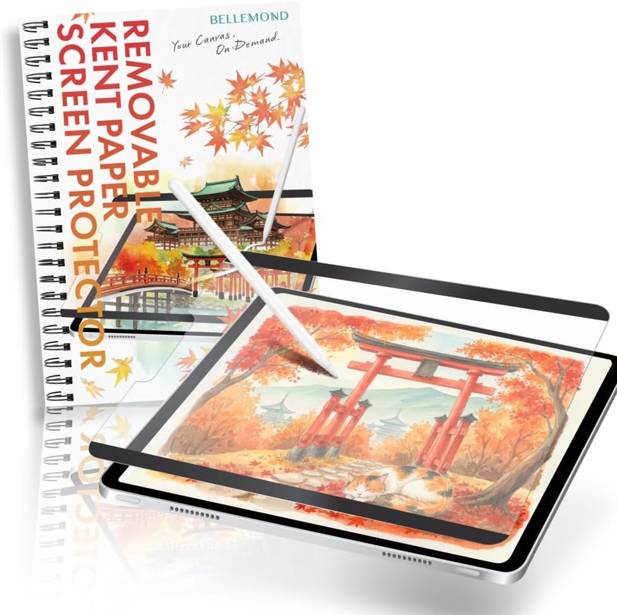 Thijox - Magnetische Kent Paper Screen Protector voor iPad Air 11" (M3, 2025/M2, 2024) - Matte Film, Verwijderbaar, Herbruikbaar, Vermindert Slijtage