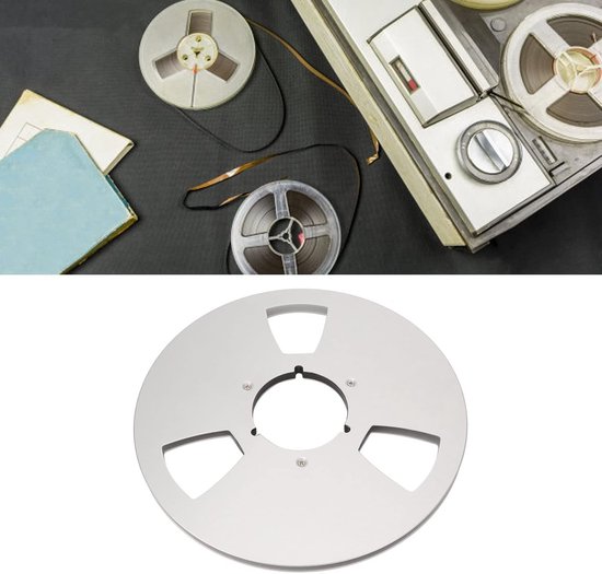 Lege 1/4 Inch Tape Reel met Drie Gaten voor Tape Recorders - Aluminium Accessoire voor Geluidsopname en Audioproductie — afbeelding 3