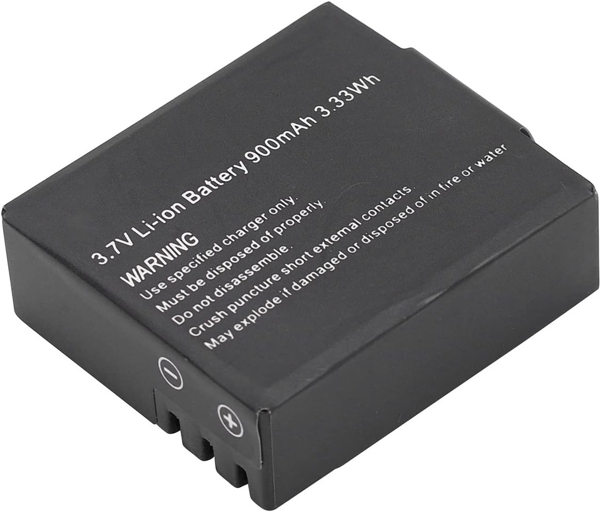 Vervangende 3.7V Li-Ion Batterij 900mAh voor Sportcamera's zoals SJ4000 en SJ5000, Ideaal voor Avontuurlijke Opnames