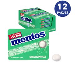 Mentos suikervrije kauwgom - Chlorophyl - 12 blisters