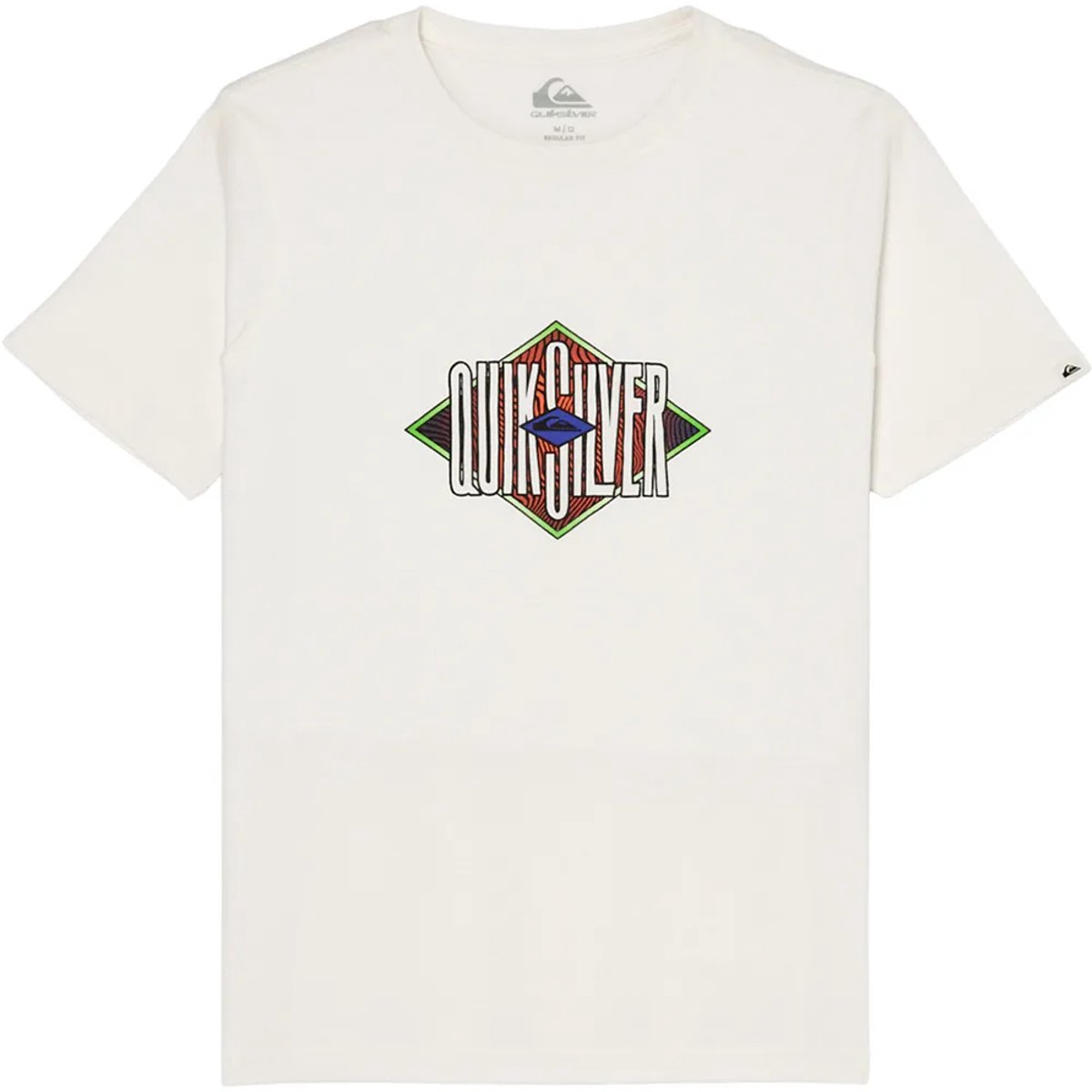 Quiksilver Losange T-shirt Met Korte Mouwen 16 Years Jongen Wit