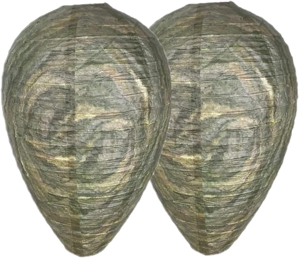 Nep Wespennest Set van 2 - Kunstmatig Wespennest voor Tuin en Huis, Effectieve Afschrikking voor Wespen en Hornets, Vochtbestendig en Realistisch Ontwerp