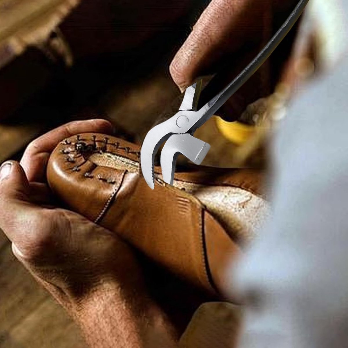 Gebogen Tang - Naaldtang Schoenmaker - Handwerken Schoenmaken - Ergonomische Antislip Grip - 25 cm - Staal