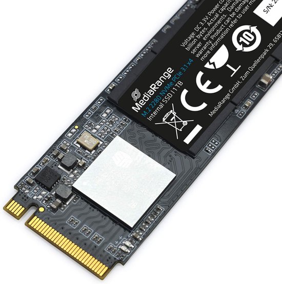 Interne Harde Schijf - SSD Opslag - Sneller Werken - NVMe PCIe 3.1 - 1 TB - Zwart — afbeelding 4