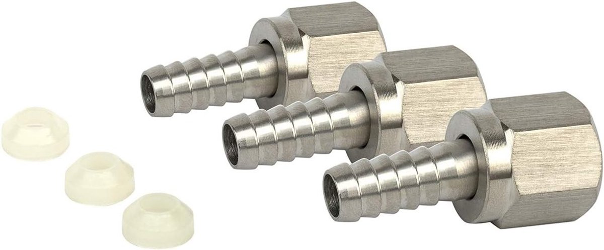 Set van 3 flared en vloeistofuitlaten voor Cornelius Keg - Perfect voor tapinstallaties en biervaten