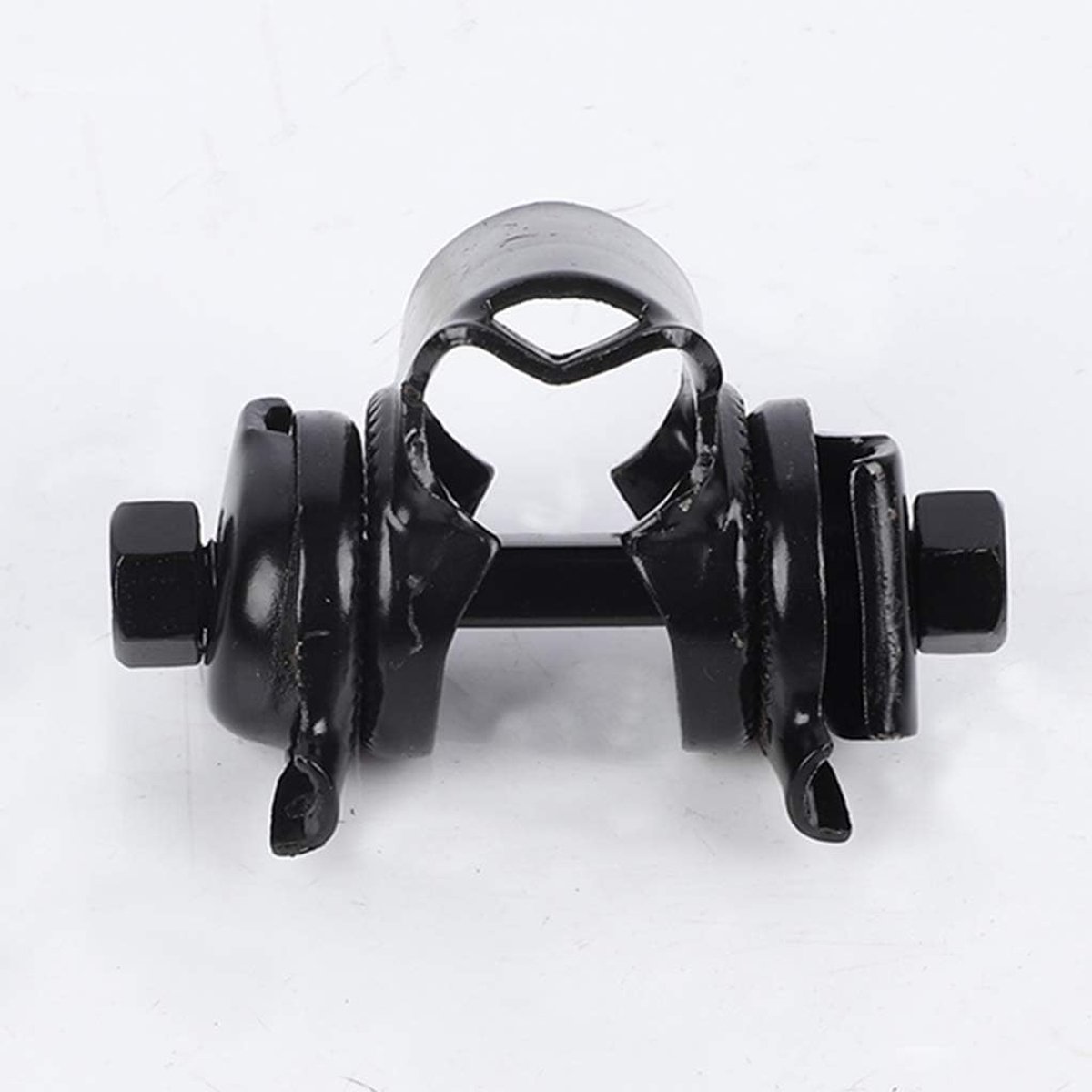 Fietszadel Kussen - Zadelbevestiging Fiets - Zadel Instellen - Metalen Stevige Clips - 8 x 6 x 4 cm - Zwart