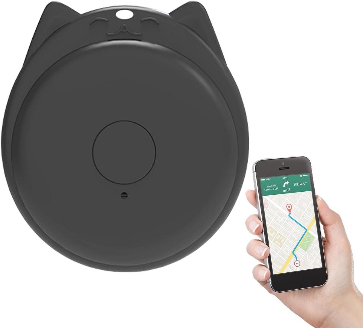 Mobiele Telefoon Tracker - Smart Tracker Anti-verlies - Voorwerpen Terugvinden - Intelligente Positionering - 3.7 x 4 cm - Wit
