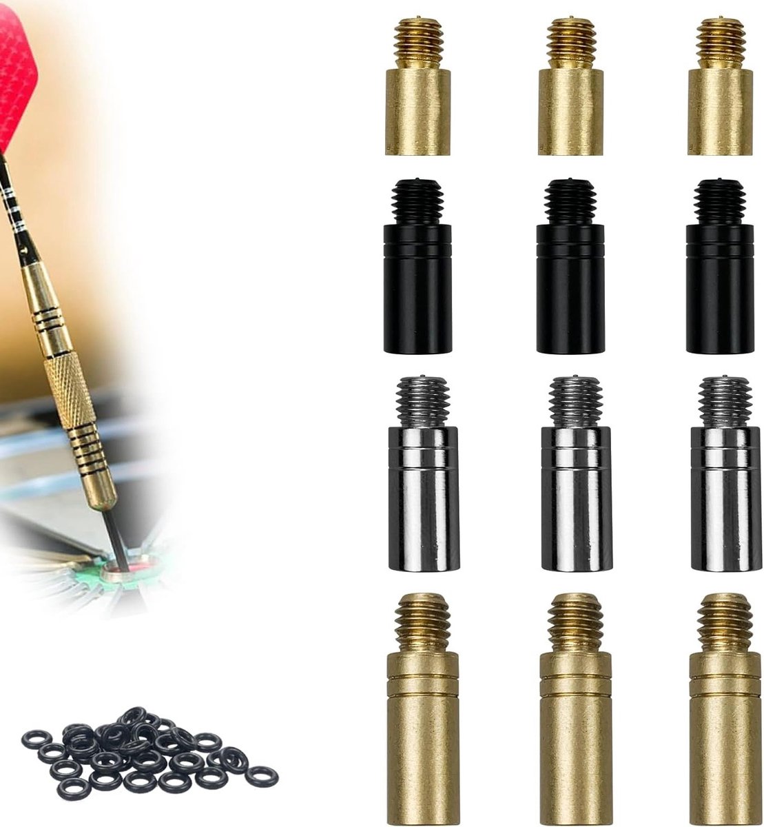 Set van 12 Darts Gewichten in 3 Kleuren van Messing - Ideaal voor Dart Accessoires en Counterweights met 50 Washers