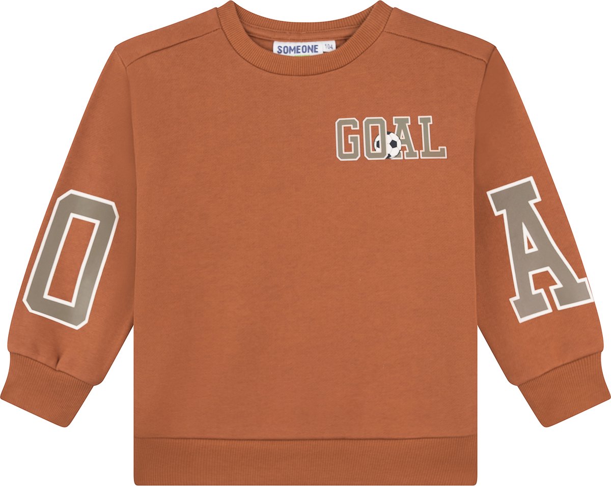 Someone BRAM-SB-16-K Jongens Trui - COGNAC