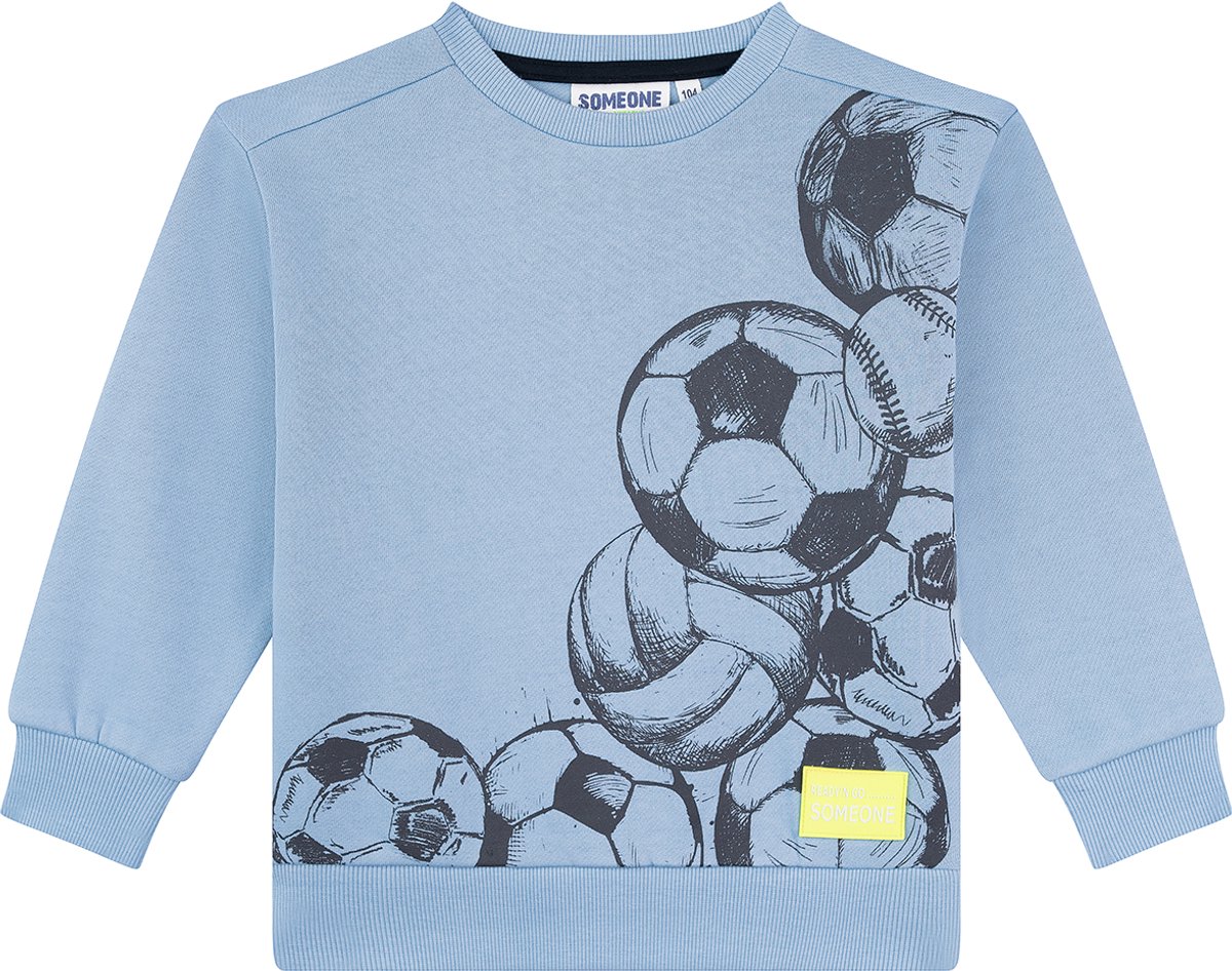 Someone BRAM-SB-16-G Jongens Trui - LIGHT OLD BLUE