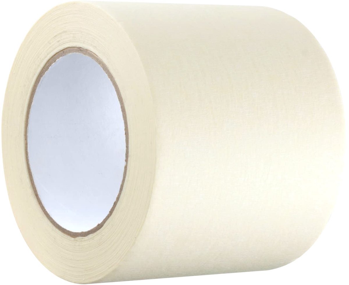 SnelShoppen - Brede schildertape 100 mm x 50 m | Oplosmiddelvrije lijm voor oppervlaktebescherming bij schilderen, knutselen, en verbouwen