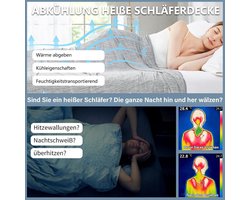 SnelShoppen - Reiteag Slaaphemel Cooling Sleep Koeldeken 3-laags Verkoelende Deken voor Zomer, Baby's, Peuters, Kinderen en Volwassenen, Ideaal voor C