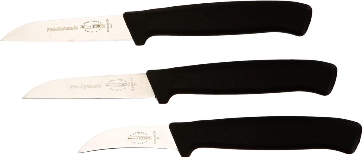 SnelShoppen - Keukenmes Set 3-delig met Serrated Mes, Koksmes en Schilmes - Professionele Kookgereedschap voor Thuisgebruik - Ideaal voor Koken en Ber